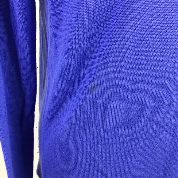 GUESS by MARCIANO Blue/Purple'ish Cashmere Blend Knit Open Front Cardigan - Picture 10 of 12